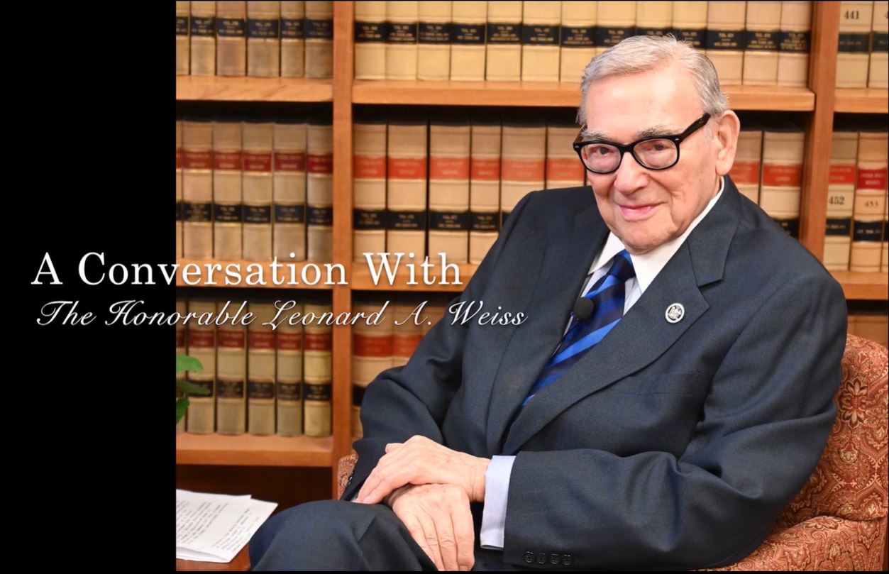A thumbnail from the video featuring Judge Weiss.