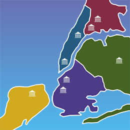 Map of NY City Counties