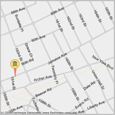 Map to Queens County Family Court