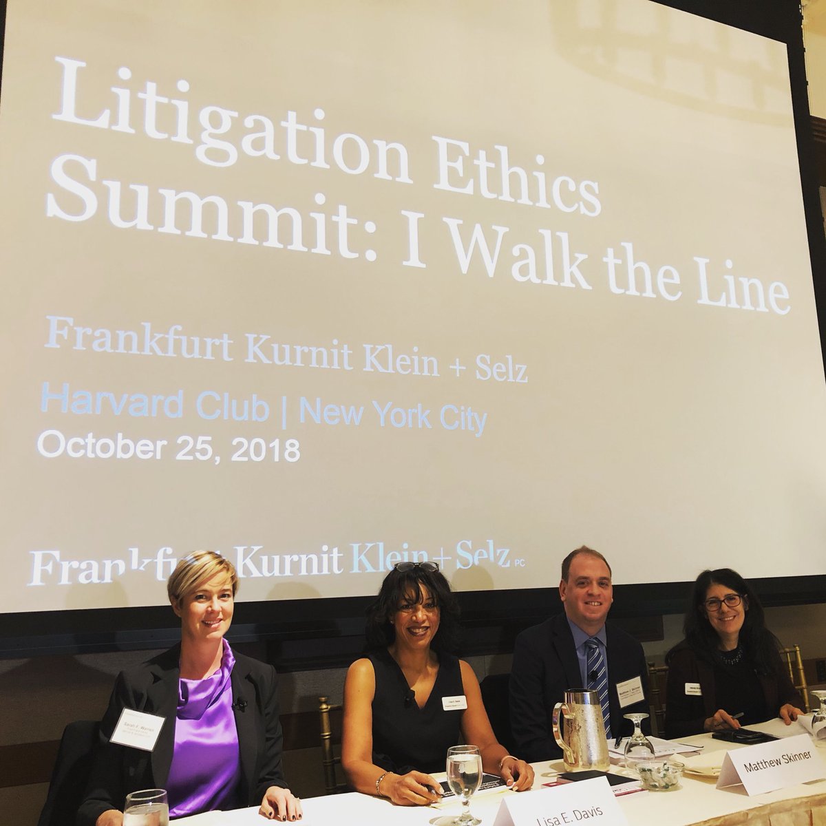 Frankfurt Kurnit Litigation Ethics Summit (October 25, 2018)