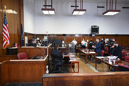 Photo of New York County Criminal Term court room