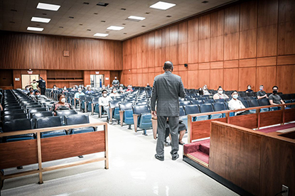 Photo of Nassau County Courtroom