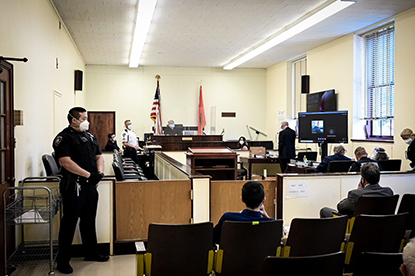 Photo of Nassau County Courtroom
