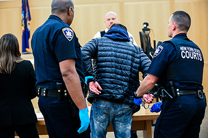 Defendant being produced in court