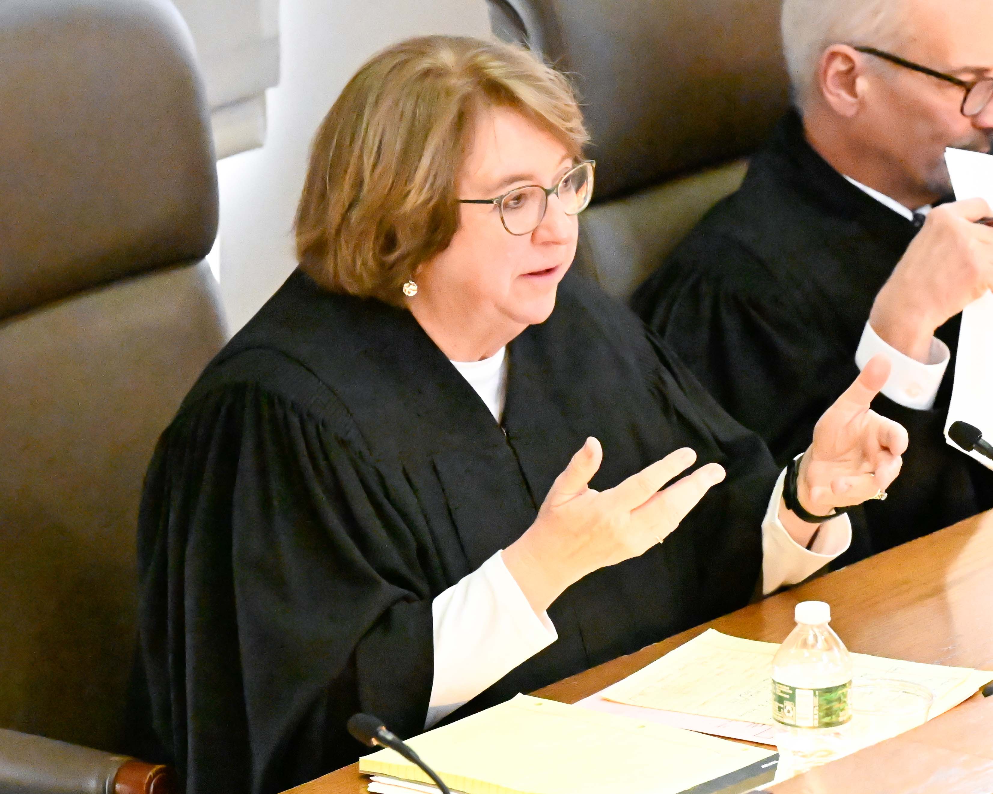 A picture from the court session held at Albany Law School.