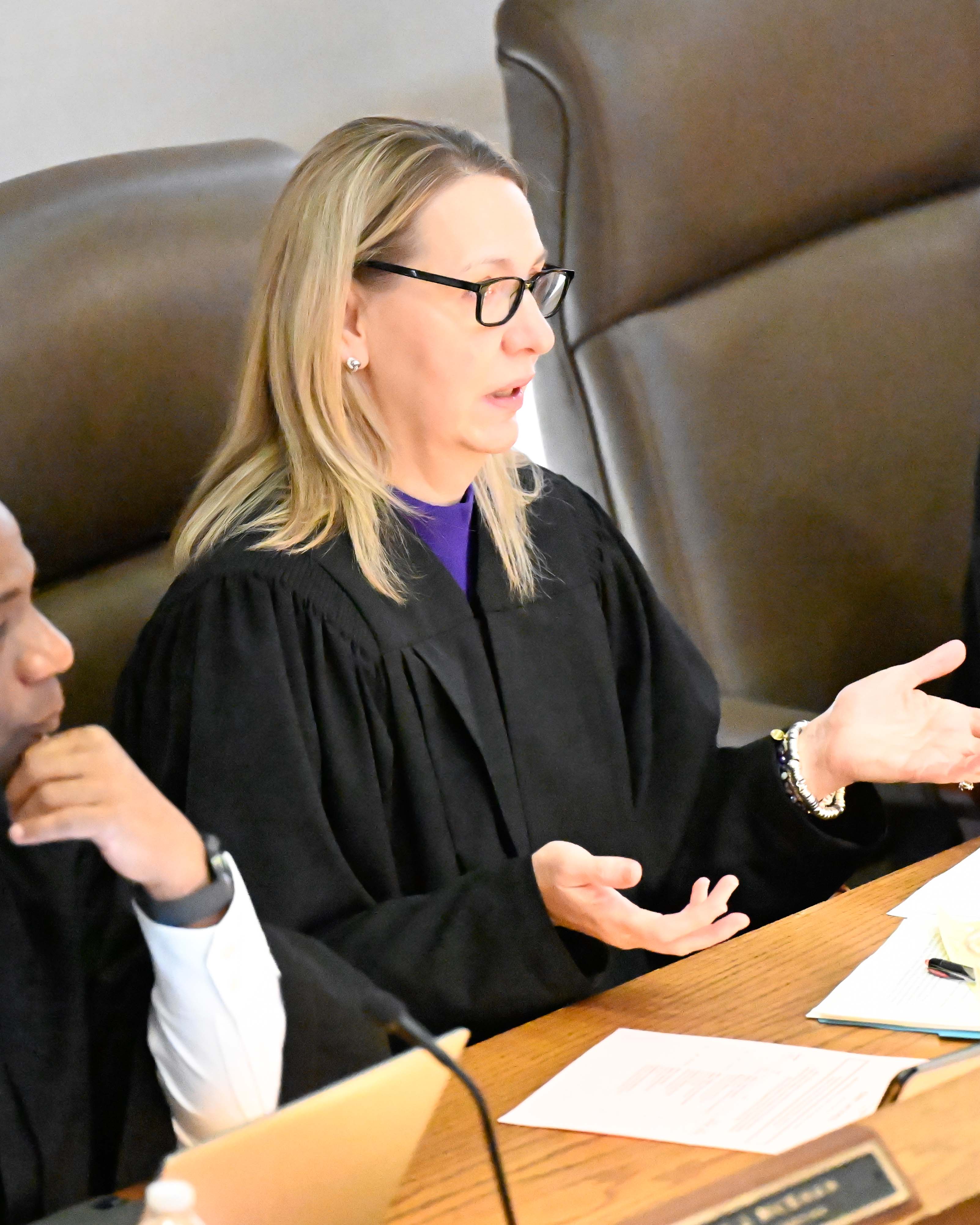 A picture from the court session held at Albany Law School.