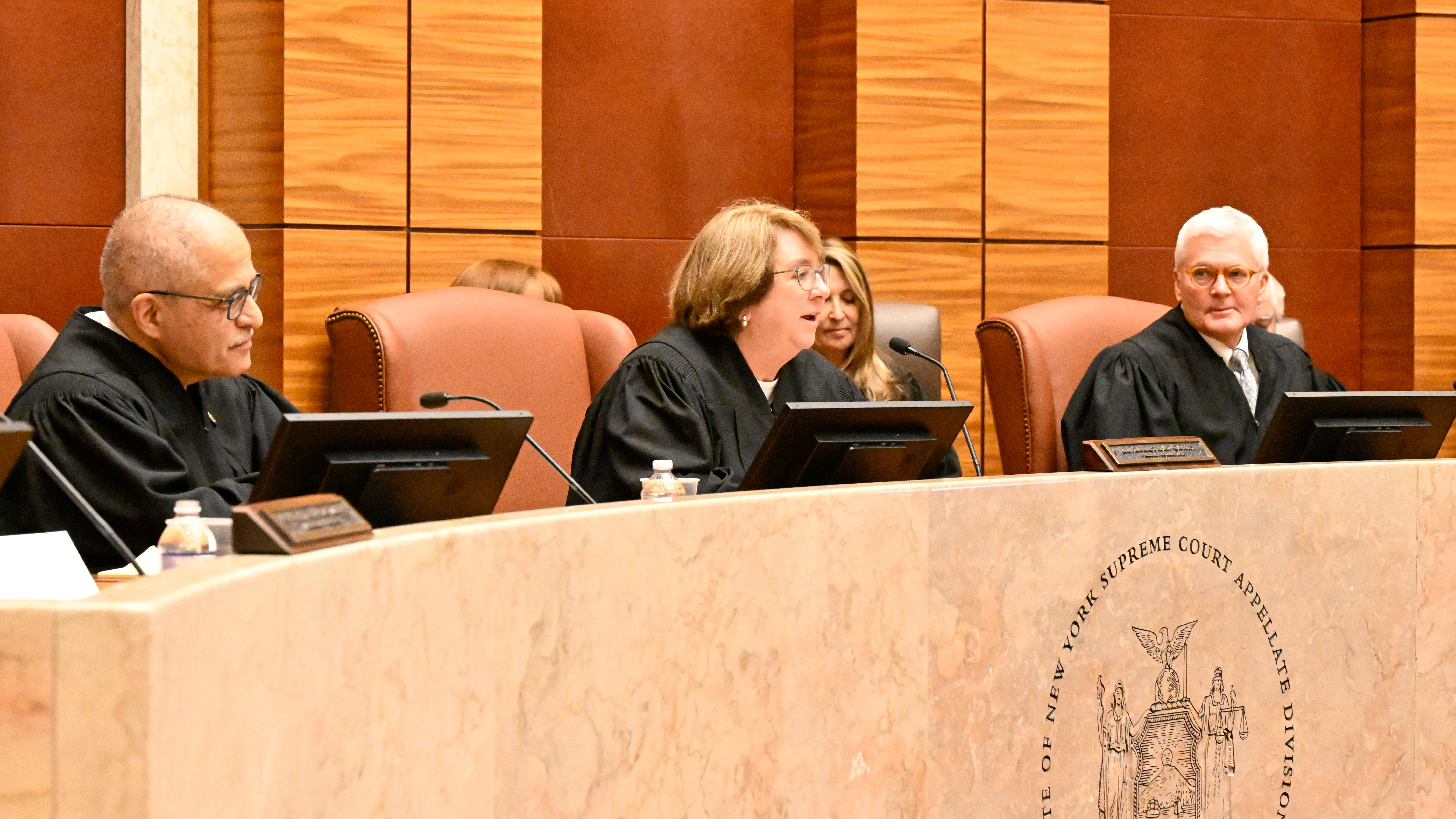 An image from Justice Lynch's ceremonial session.