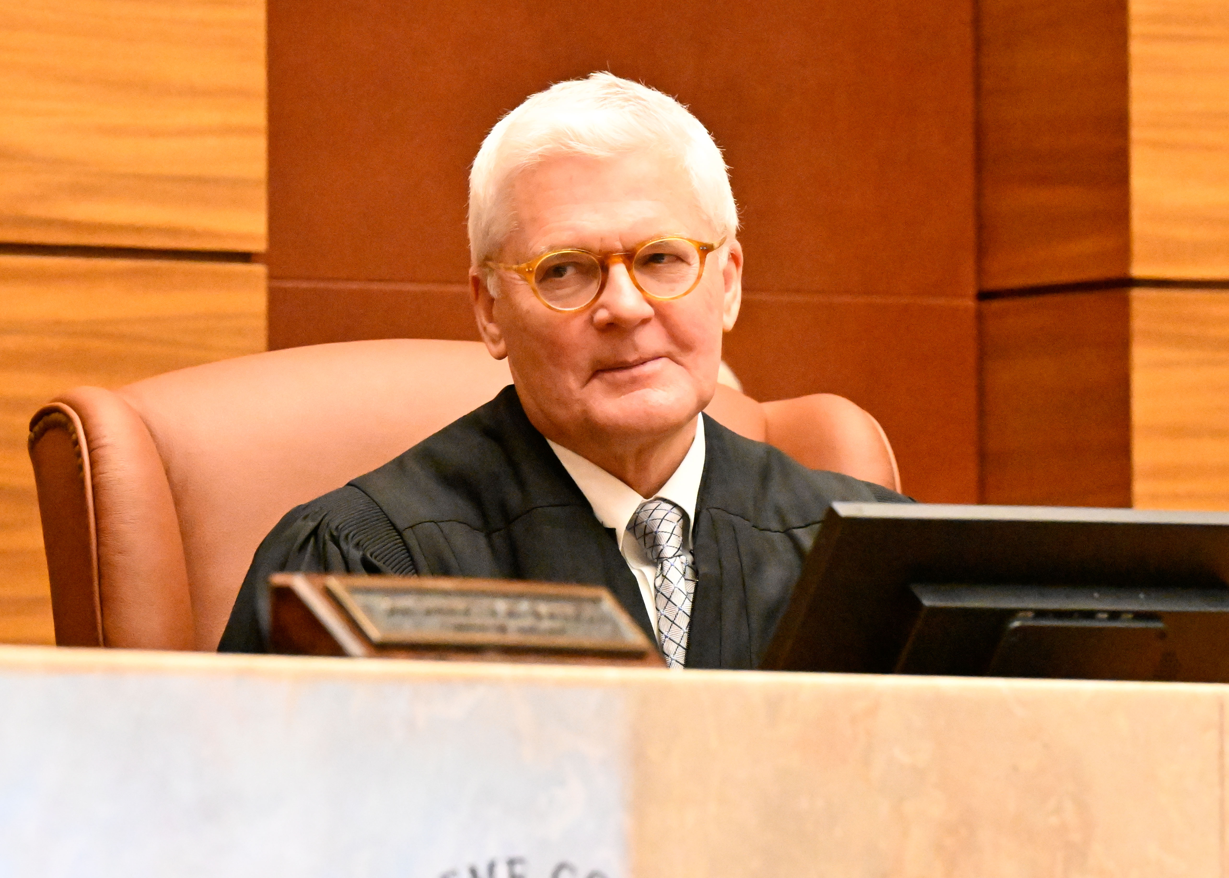 An image from Justice Lynch's ceremonial session.