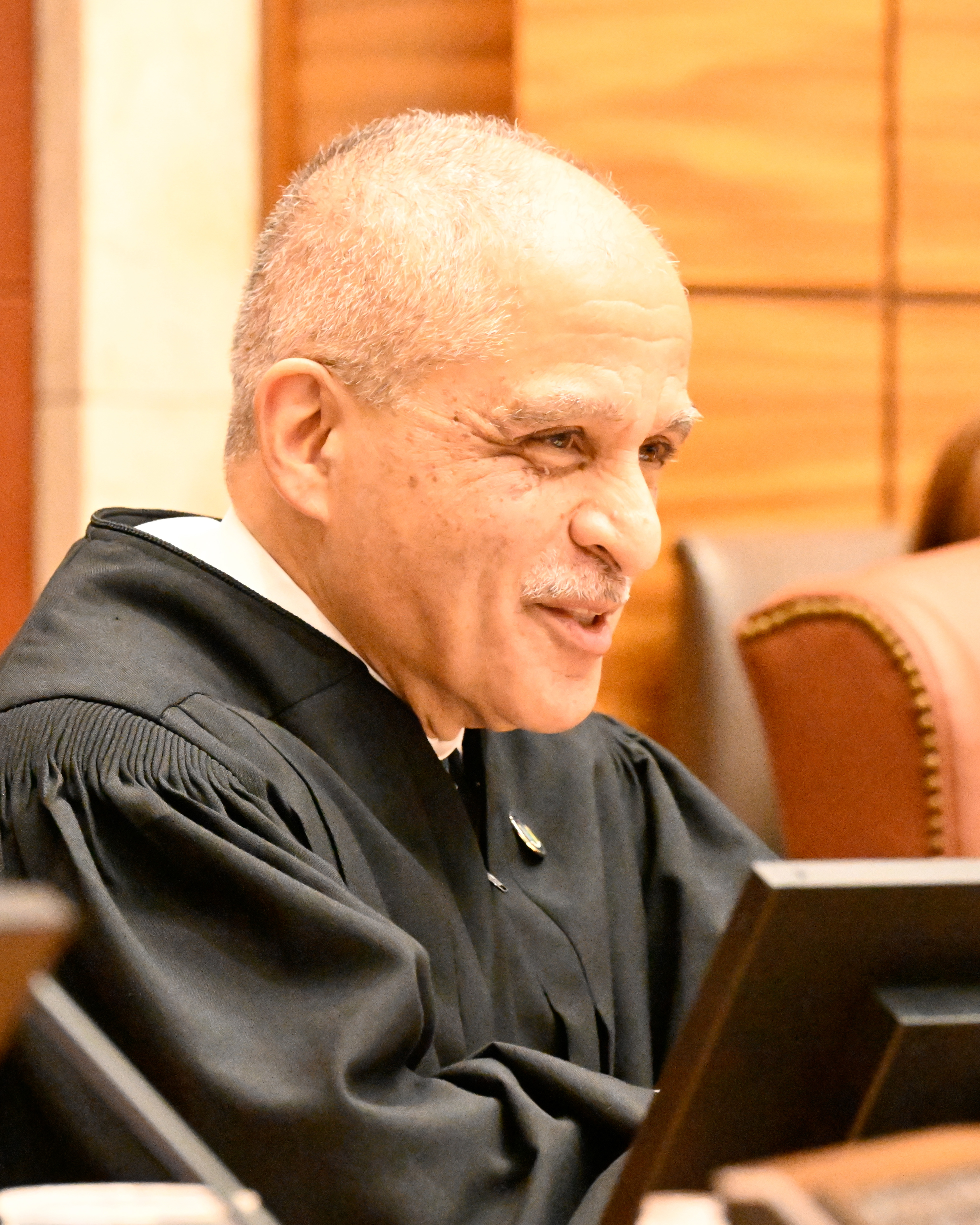 An image from Justice Lynch's ceremonial session.