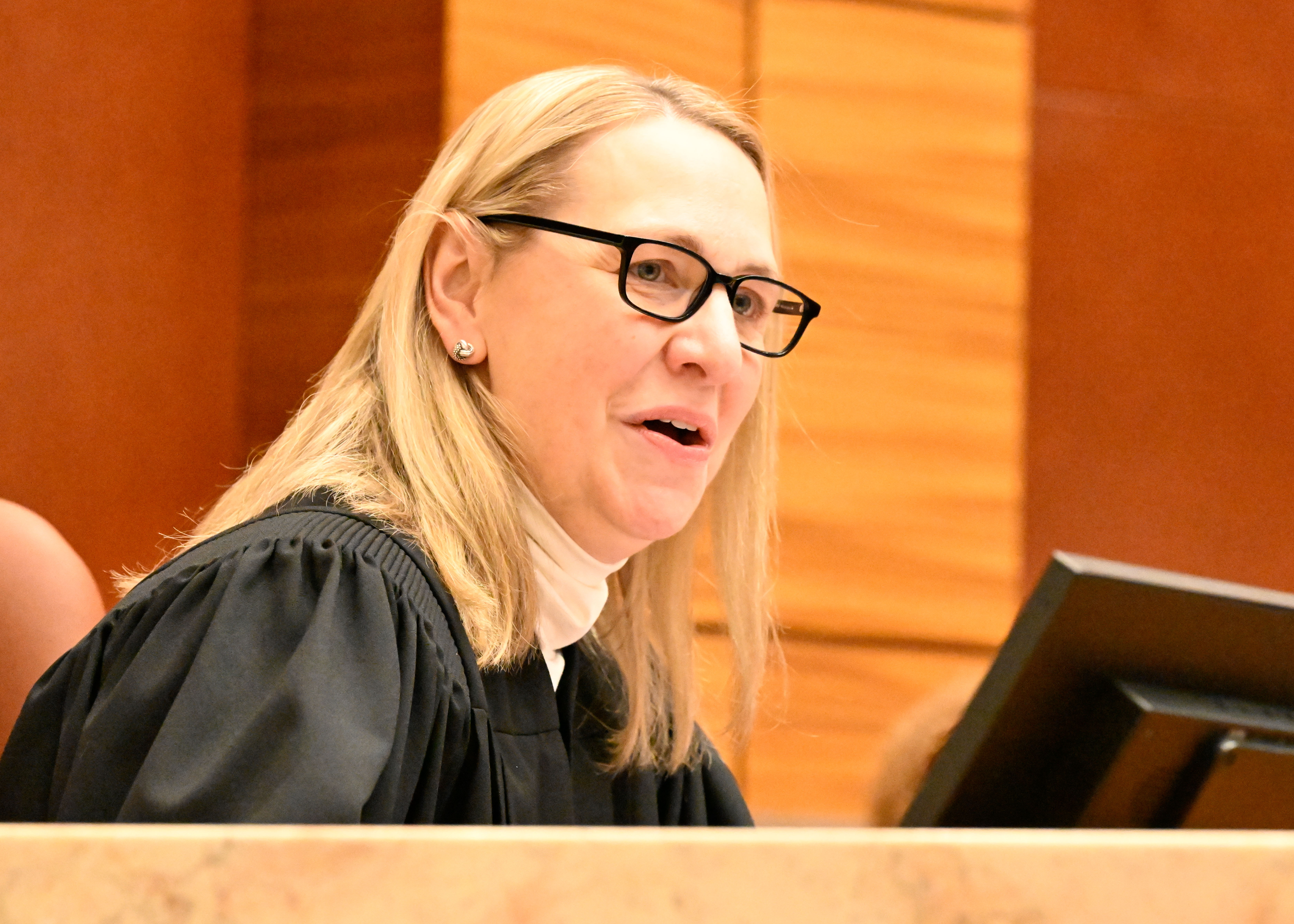 An image from Justice Lynch's ceremonial session.
