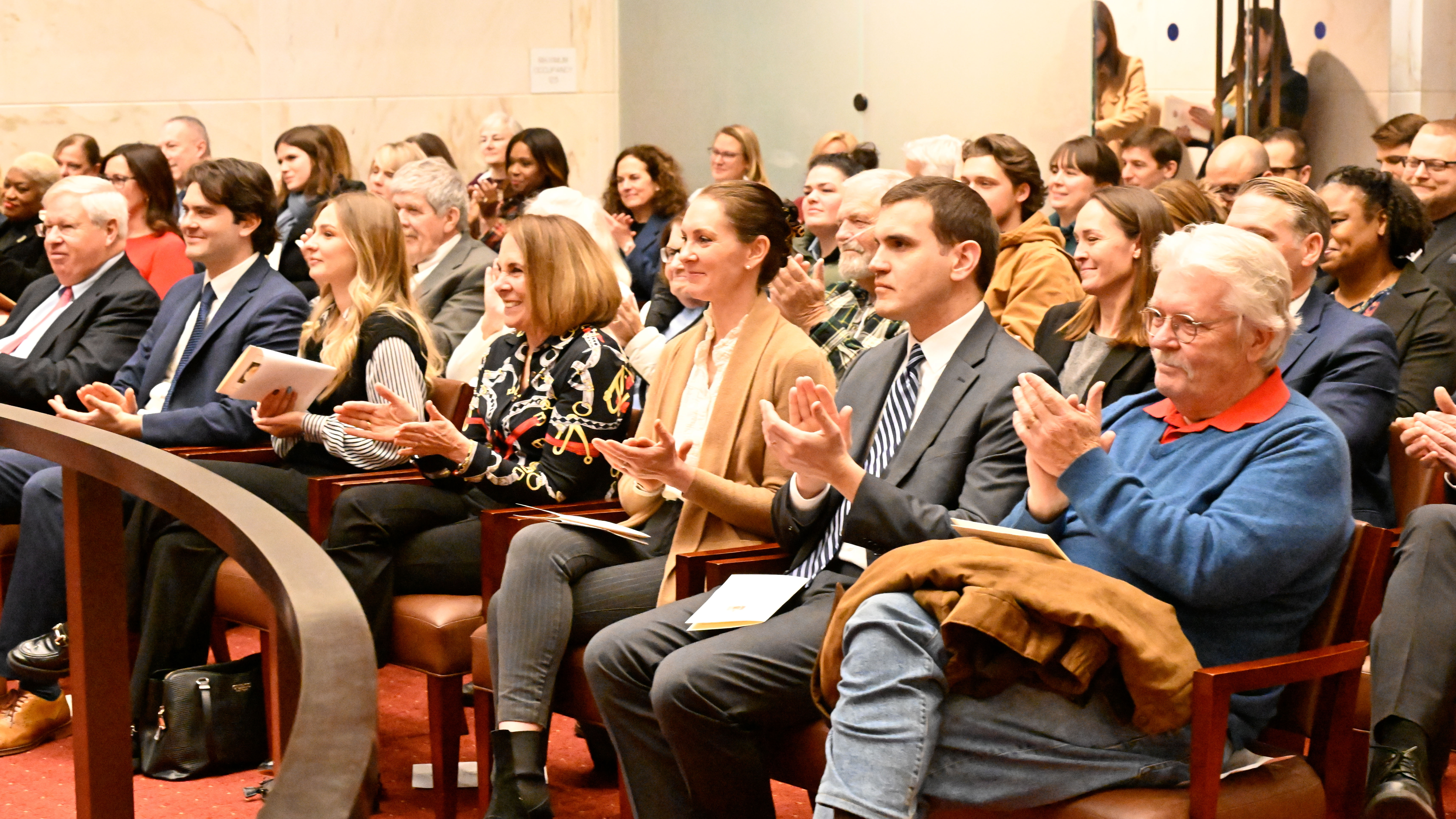 An image from Justice Lynch's ceremonial session.