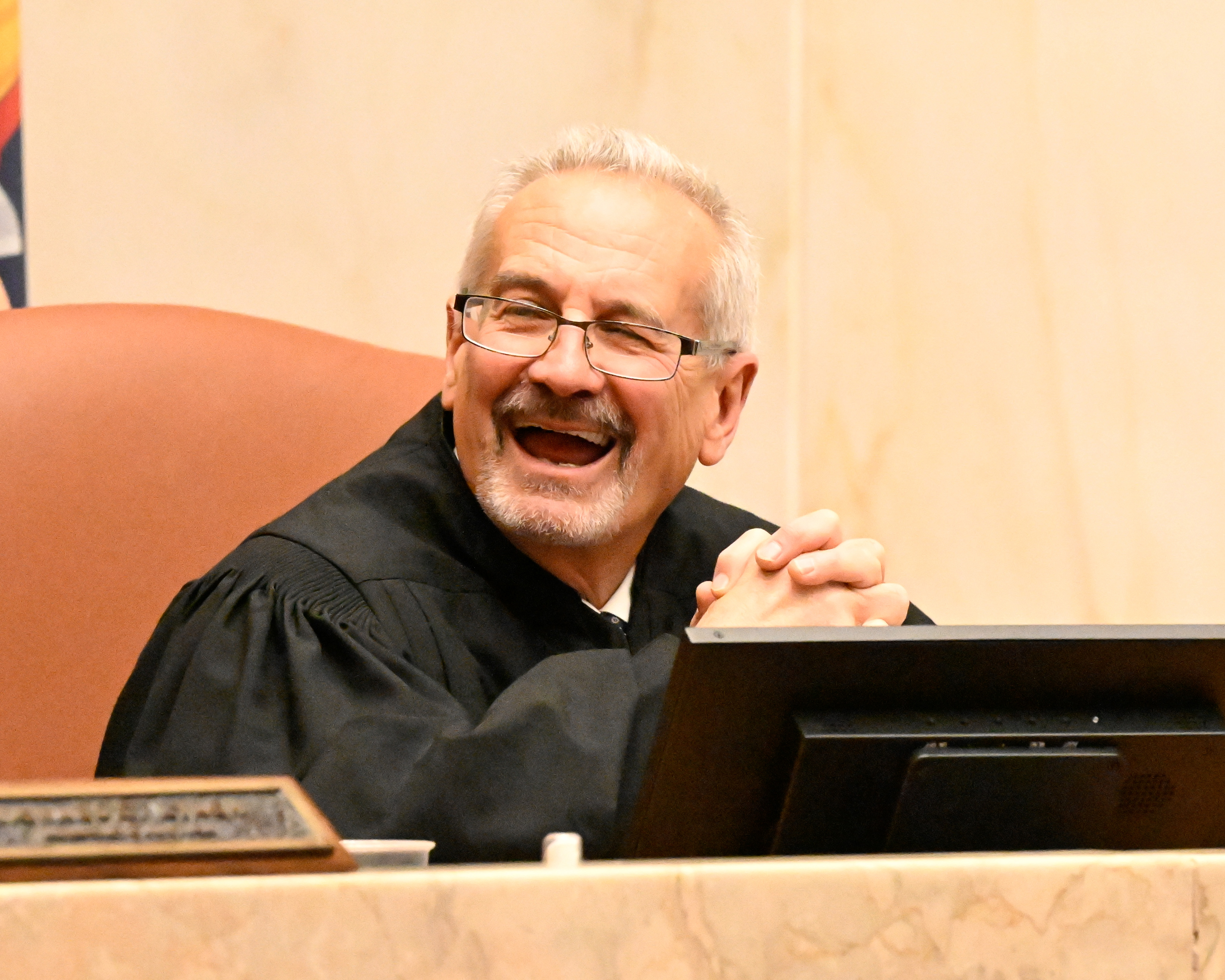 An image from Justice Lynch's ceremonial session.
