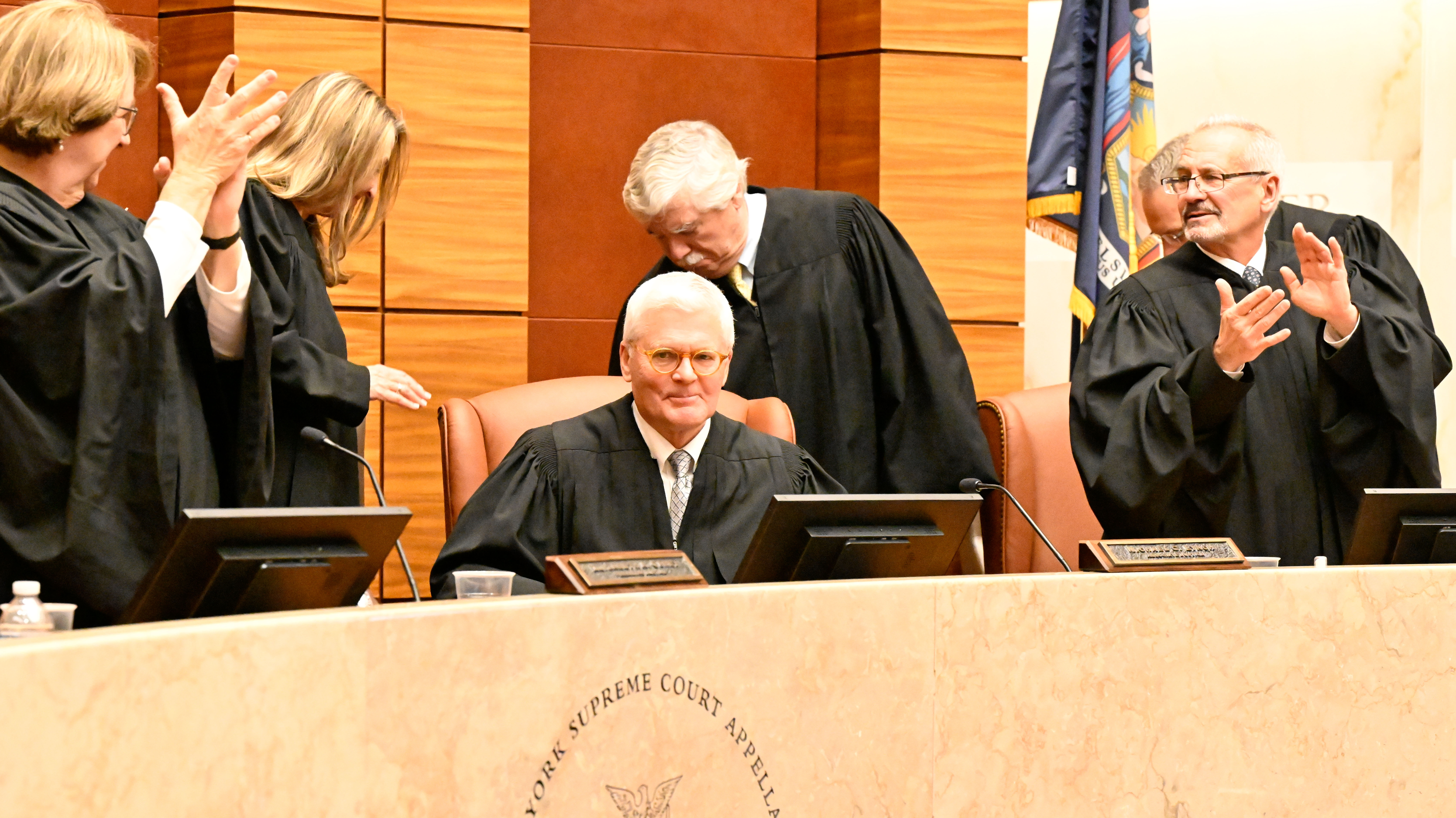 An image from Justice Lynch's ceremonial session.