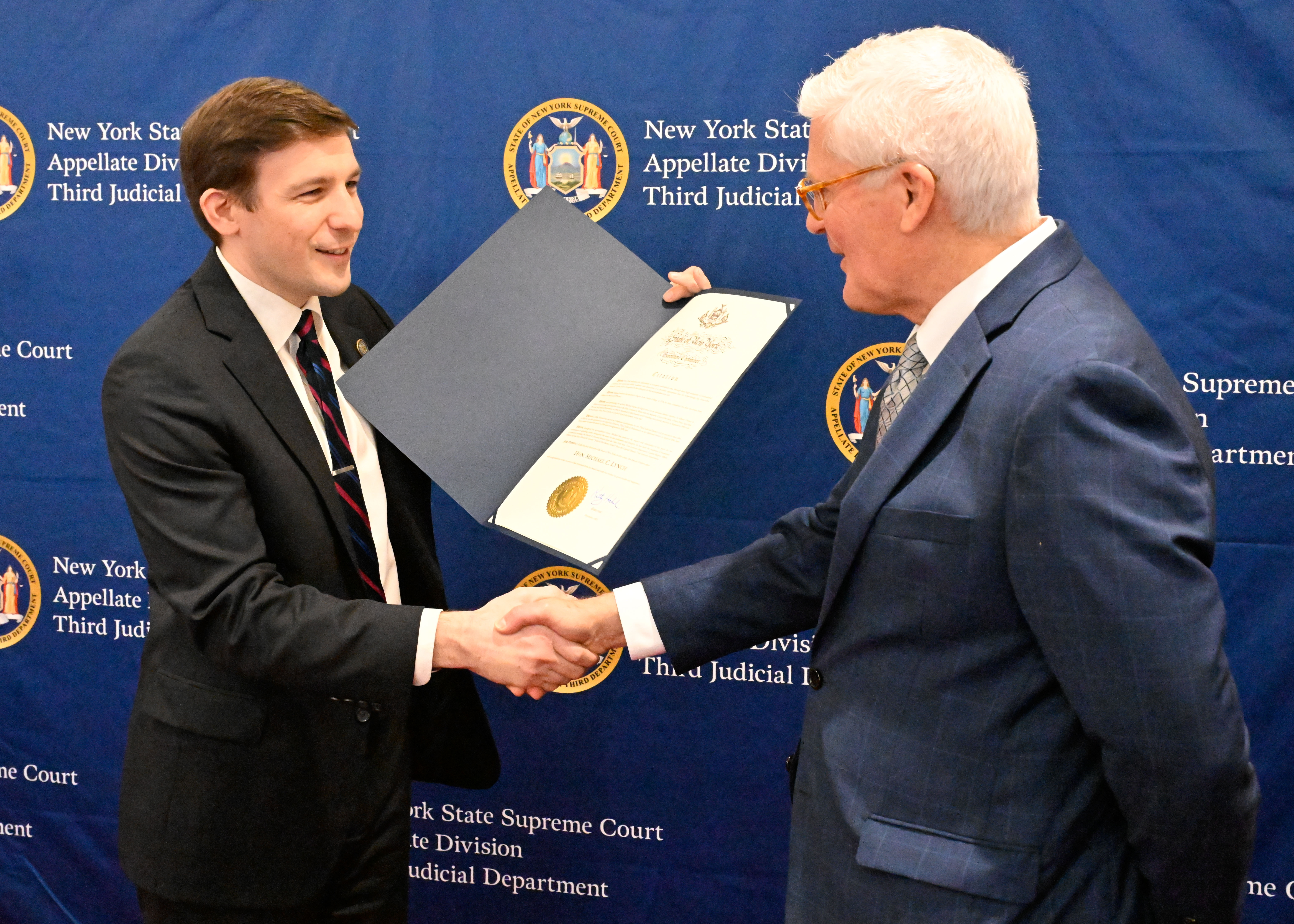 An image from Justice Lynch's ceremonial session.