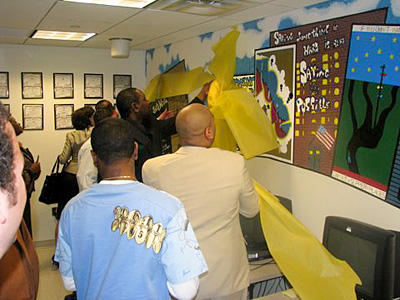 unveiling the mural