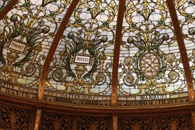 Photo of the Stained-Glass Dome