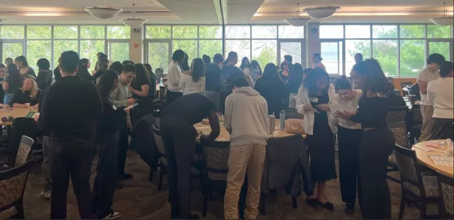 PDI students mingle