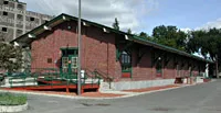 Description of photo: Norwich City Court located in a train station