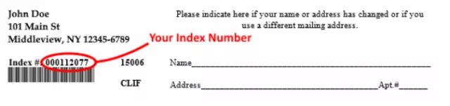 Index Number on Juror Qualification Questionnaire