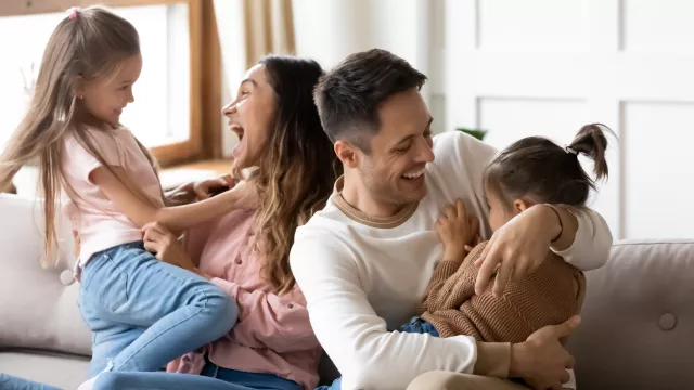 Photo of a happy family