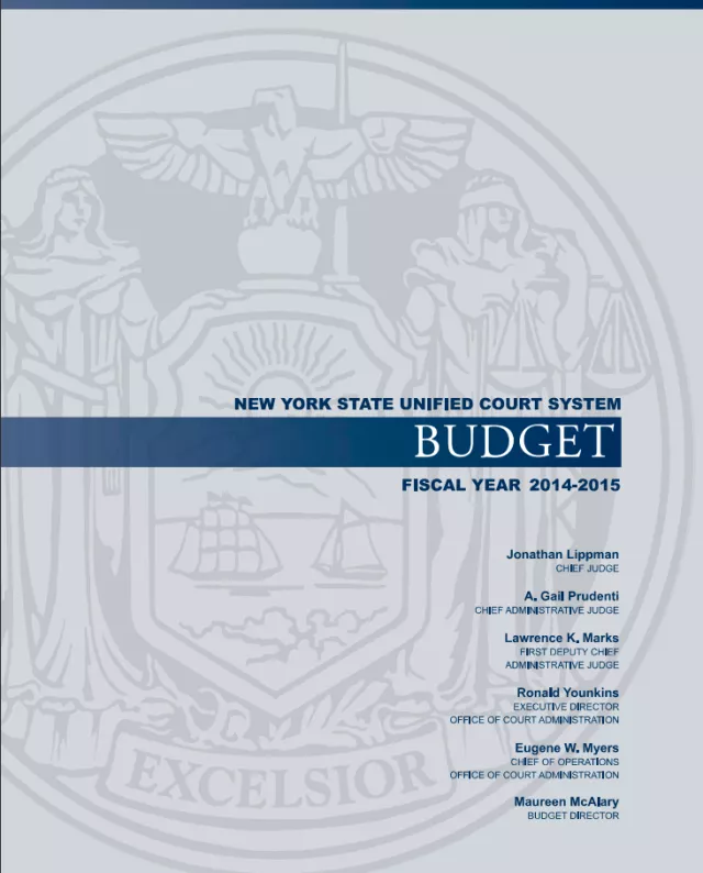 Judiciary Budget Book Fiscal Year 2015