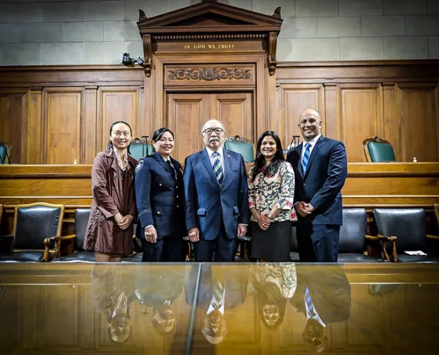 Court leaders and officials at the mid-May event commemorating AANHPI Heritage Month 