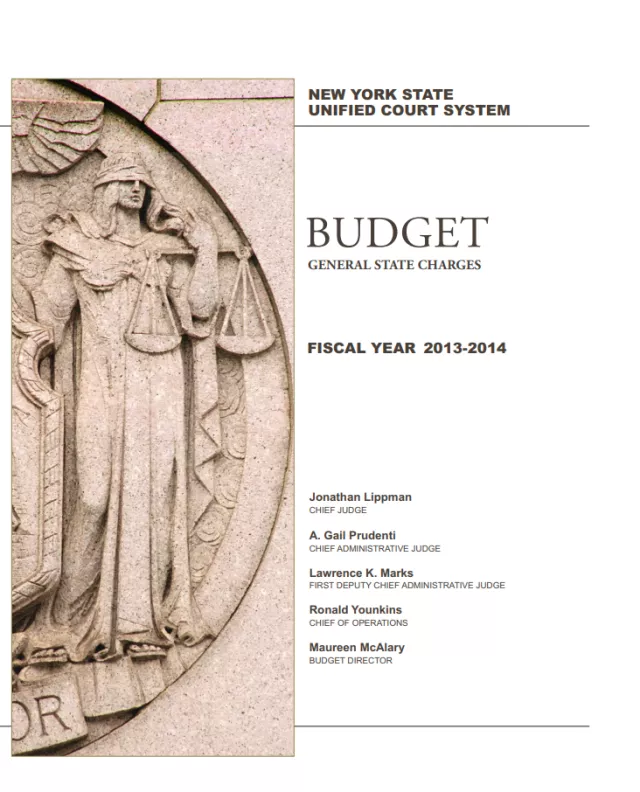 Judiciary General State Charges for Fiscal Year 2014