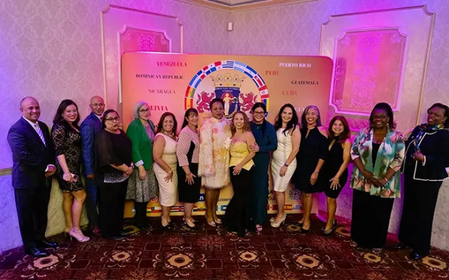Court leaders and officials at the Society’s Hispanic Heritage Celebration in October 