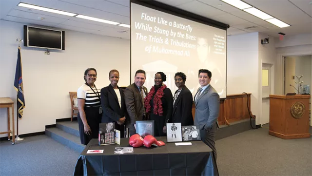 Court Judges and Officials at Suffolk County Courts’ Black History Month celebration in early February 