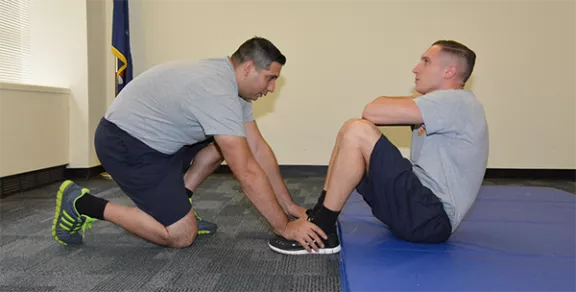 Correct Sit-Ups sitting up