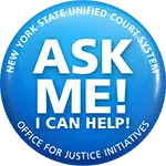 Blue Button that reads "Ask Me! I Can Help!"