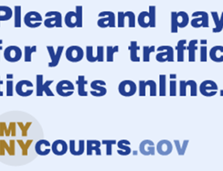 Plead and pay for your traffic tickets online at mynycourts.gov