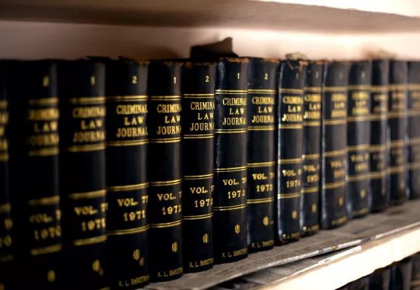 Image of criminal law books