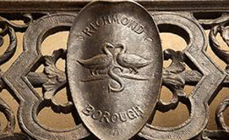 Photo of Richmond Borough Seal made from cast iron.