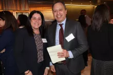 Hon. Alicea Elloras-Ally, Supervising Judge, New York County Family Court, with William Silverman, Esq., Pro Bono Partner, Proskauer Rose, LLP.