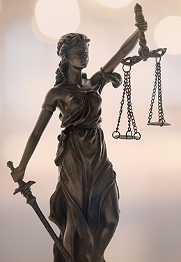 Photo of Lady Justice holds scales